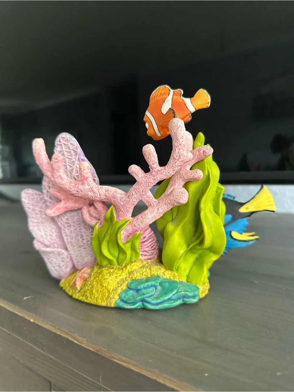 Disney Finding Nemo & Dory Aquarium Reef Ornament in Blue, Orange, Purple, Green